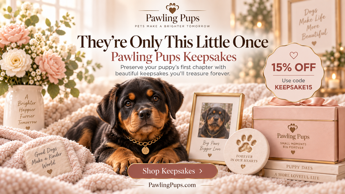 Pawling Black Label luxury pet edit featuring a Rottweiler