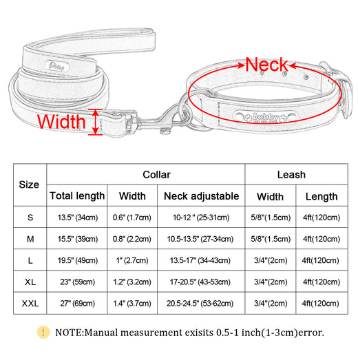 Pawling Signature™ Personalized Leather Collar + Lead Set