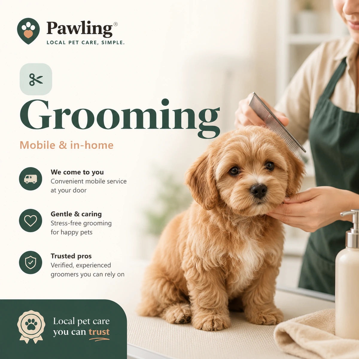 Pawling grooming advertising example